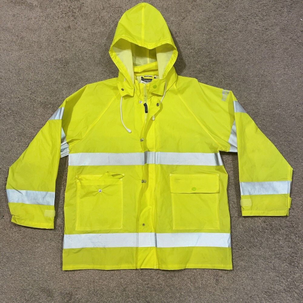 Radians RJ25-3ZGV Fortress 20 High Visibility Rain Jacket Size Medium